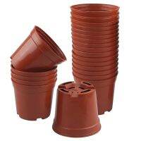 100Pcs 8.5CM Round Plastic Plant Pots Small Flower Pots for Plant Nursery Small Potted Plants