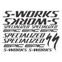 SWORKS จักรยานจักรยานตัดไวนิลใหม่15ชิ้นสติ๊กเกอร์สัญลักษณ์พิเศษฐานเฟรมจักรยานเสือหมอบ