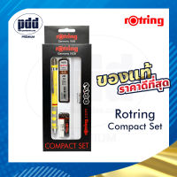 rOtring Tikky Compact Set ชุด 4 ชิ้น รอตตริ้ง ติ๊กกี้ คอมแพคเซ็ต ดินสอกด 0.5 มม 2B ไส้ดินสอกด ยางลบ และไม้บรรทัด - rOtring Tikky Compact Set 4 pcs.