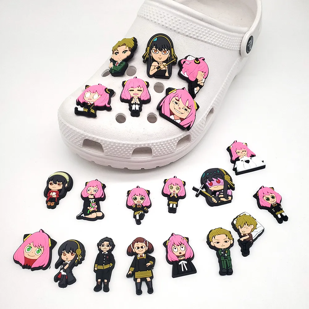Fashion Vintage Anime Croc Charms DIY Cartoon Cute Shoe Charms for