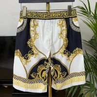 5ZGQ V-ERSACE 2023 Summer new European and American cross-border foreign trade fashion trend foreign trade Youth Leisure digital printed beach pants shortsTH