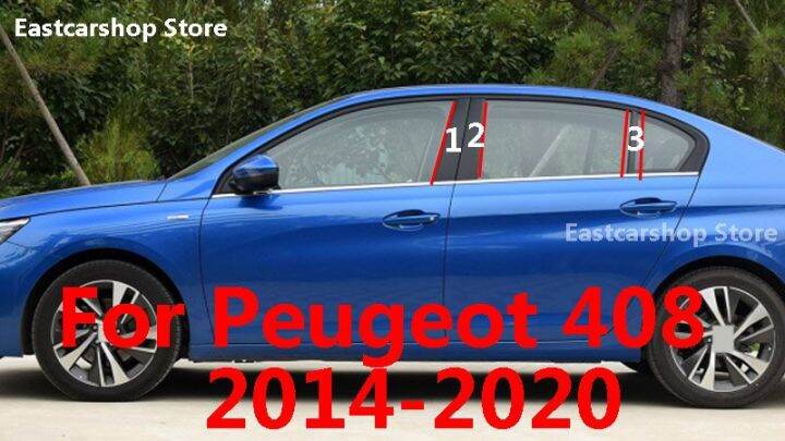 สำหรับ-peugeot-408รถ-b-c-เสากลางคอลัมน์หน้าต่างพีซีเชือกยาวของตกแต่งสติกเกอร์2020-2019-2018-2017-2016-2015-2010-2014