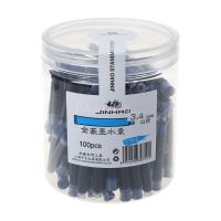 100 pcs Jinhao Universal Erasable Blue Fountain ปากกา ตลับหมึก Sac 3.4 มม. เติมโรงเรียนสำนักงานเครื่องเขียน