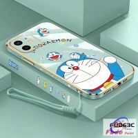 เคสไอโฟน11 12 MAX X XS XR XSMAX 6 6s 7 8 SE2020 7P PLUS Cartoon Flying เคสซิลิโคน plating with Lanyard