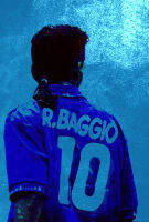 โปสเตอร์นักฟุตบอล Roberto Baggio รับทำ โปสเตอร์ติดผนัง ของแต่งบ้าน แต่งห้องนอน 77poster