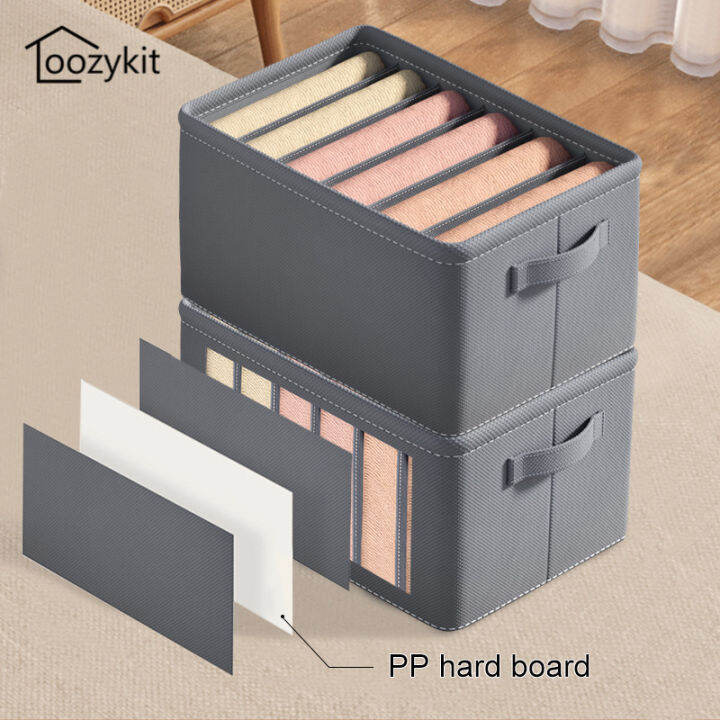 Loozykit Underware Storage Box Clothes Jeans Pants Compartment Sorting