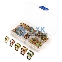 75Pcs/set 6-10mm Q673B Vacuum Spring Fuel Oil Water CPU Hose Clip Pipe Tube for Band Clamp Metal Fastener Assortment Kit