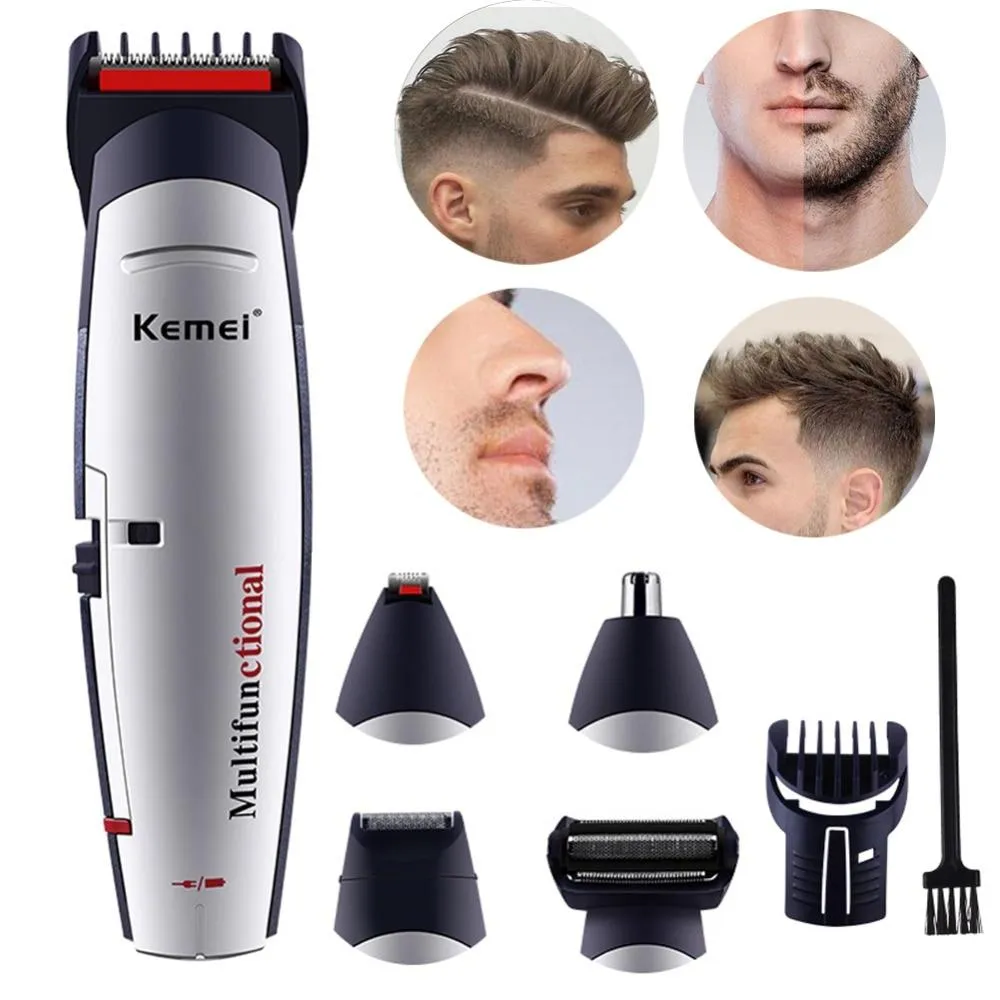 Kemei KM-560 5 in 1 Portable Electric Hair Trimmer Professional Nose Body  Hair Cutter Set Machine Razor for Home Shop 