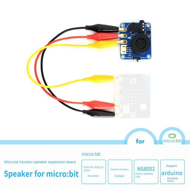 Waveshare Speaker Expansion Board for Micro:Bit BBC NS8002 Compatible ...