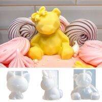 3D Stereo Bear Silicone Mold DIY Animal Shaped Candle Mold Gypsum Soap Candle Making Supplies Ice Chocolate Cake Decoration