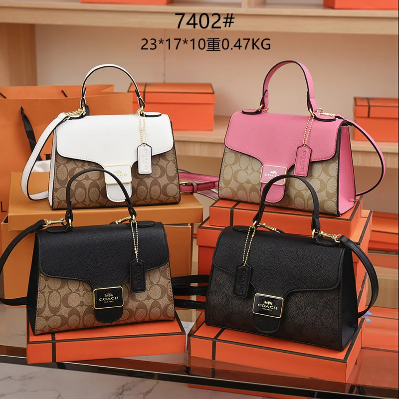 Special Offer】2023 Coach New Korean Long Button Zipper Zipper Slip Bag /  Handbag with Two Straps, Sold for Girls and Women with Adjustable Shoulder  Strap Can be loaded in purse, lipstick key,