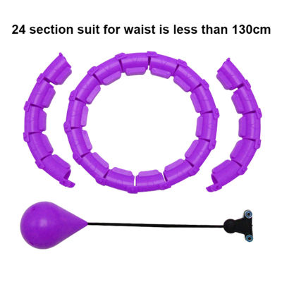 24 Sections Fitness Smart Sport Hoop Adjustable Thin Waist Exercise Gym Circle Ring Fitness Equipment Waist Easy weight loss