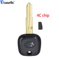 Transponder Key Blank Fob Key Remote Shell สำหรับ Daihatsu Charade Copen Cuore Feroza Sirion Terios YRV พร้อมชิป ID4C