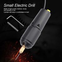 แบบพกพา Mini ขนาดเล็ก Drills Handheld Micro USB เจาะ Small Electric Drill 3 PC Bits DC 5 V