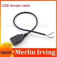 Merlin Irving Shop 5V Micro USB 2.0 4 Pin Female Jack 4 Wire Connector Extend Cable DIY Transport Data Power Charging Cord 0.3m/1m/2m