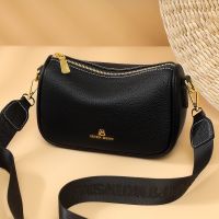 2023 Solid Color Fashion Shoulder Handbags Female Travel Cross Body Bag Weave Small cowhide Leather Crossbody Bags for Women