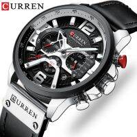 （A creative）CURREN Embroleatherwatch Men Fashion ChronographMan ClockRelogio Masculino