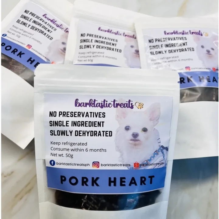 palongaco PORK HEART All Natural Single Ingredient Dehydrated Dog