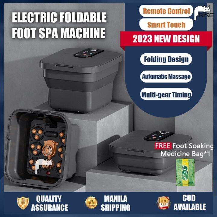 Foldable Electric Foot Spa Machine with Heater and Bubble Automatic