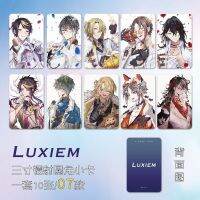 Nijisanji ที่คั่นหนังสือ3นิ้วที่ตั้งหนังสือ Luxiem Mysta Ike Vox Shu Luca อุปกรณ์การเรียนเครื่องหมายแบ่งหน้าน่ารักเครื่องเขียนนักเรียน