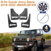 Mudflap สำหรับ Suzuki Jimny Sierra 2019 ~ 2022อุปกรณ์เสริม JB64W JB74W Mudguards Splash Guards Mud Flaps ด้านหน้าด้านหลังล้อ Fender อัตโนมัติ