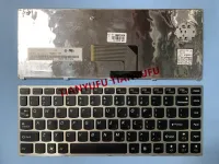 FOR Lenovo Ideapad U460 U460A 25-011178 T2S-US 0AJ1TH Keyboard US Black With Silver Frame Laptop KEYBOARD