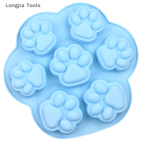 Longjia Tools Maoyuanxing แม่พิมพ์ซิลิโคนน่ารัก Paw Ice Cube สบู่ฟอนดอนตกแต่ง Silikon รูปร่างแม่พิมพ์