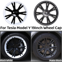 4PCS Hub Cap 19นิ้ว Performance เปลี่ยนล้อหมวกรถยนต์ Hubcap ขอบเต็มอุปกรณ์เสริมสำหรับ Tesla รุ่น Y 2018-2023