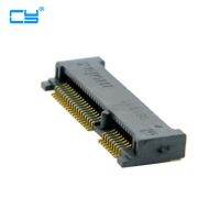 【Big-Sales】 C&amp;T e-MartMall 52pin Mini Pci Express Pcie MSATA ความสูง4.0มม. ช่องต่อปลั๊กตัวเมียที่เสียบบอร์ดอะแดปเตอร์ SSD SMT