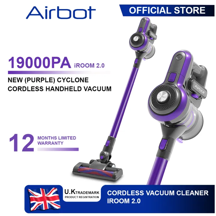 Airbot Cordless Vacuum Cleaner iRoom 2.0 19kPa 12 Months Warranty Handstick Vacuum Cleaner Canister Vacuum Cleaner Portable Vacuum Cleaner Handheld Vacuum Cleaner Stick Vacuum Cleaner