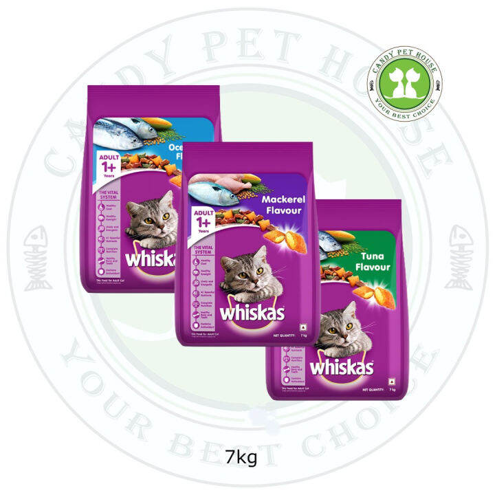 Whiskas Dry Cat Food(Adult 1+)7kg Lazada