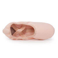 Hipposeus Ballet Shoes For Children Girls Point Dance Slippers Women Ladies Ballroom Dancing Shoes Canvas Salsa Slipper PinkRed