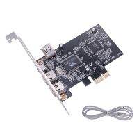 [LUNA electronic accessories] Oulx PCIE X1ต่อ1394การ์ดขยาย PCI-E 1X 4พอร์ต DV HDV การจับภาพวีดิโอคมชัดรองรับ1440x1080