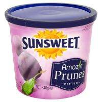 sunsweet prunes  เนื้อลูกพรุนแกะพร้อมทาน .สีม่วง 340 กรัม สีเหลืองวานน้อย 454กรัม