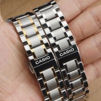 สายนาฬิกา Casio BEM-501 506 507 517 5023 ชายและหญิงสายเหล็กสายสร้อยข้อมือสแตนเลส 20