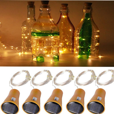 3PC Solar Cork Bottle Light Garland Wine Bottle Fairy Lights 1m LED Light Bar Light Birthday Party Wine Bottle Stopper Light Bar