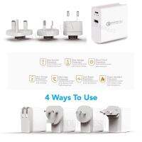 48W หลายที่ชาร์จเร็ว PD Type C เครื่องชาร์จ USB สำหรับแท็บเล็ต QC 3.0วอลล์ชาร์จด่วนสหรัฐฯยุโรปสหราชอาณาจักรปลั๊กอะแดปเตอร์ออสเตเรีย