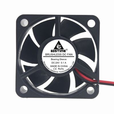 100 pcs DC 24V 2Pin 50mm 50x50x20mm 2Pin Power Brushless Cooler Cooling Fan 50*20mm 5020S Laptop Computer Industrial Axial Fan Cooling Fans