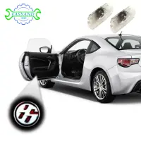 EASYAND 2Pcs LED Car Door LightสำหรับToyota 86โลโก้หลอดไฟภายในอาคารติดตั้งยินดีต้อนรับอุปกรณ์ตกแต่งรถของแท้