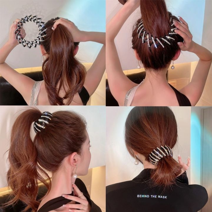 korean-style-mesh-round-hair-clips-bird-nest-hair-bun-maker-lazy-man-hair-curler-bird-nest-bun