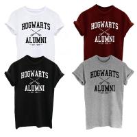 Hogwarts Alumni T Shirt Men Harry T-shirts New Design Short Sleeve O-neck Cotton Tshirts Size