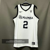 【High Quality】Mens New Original NBA #2 Gigi Gianna Bryant Mamba Academy Jersey Swingman Heat-pressed White