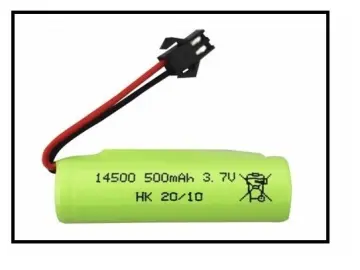 3 pieces 14500 500 mAh 3.7 V Li-Ion battery NTC three-wire – BATTERYINT