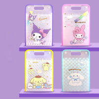 Sanrio สอบเอกสารโฟลเดอร์12กริดแบบพกพา A4โฟลเดอร์แฟ้มเอกสารกระเป๋าน่ารัก Kuromi pachacoo Melody A4แบบพกพาร้านค้าอวัยวะ B