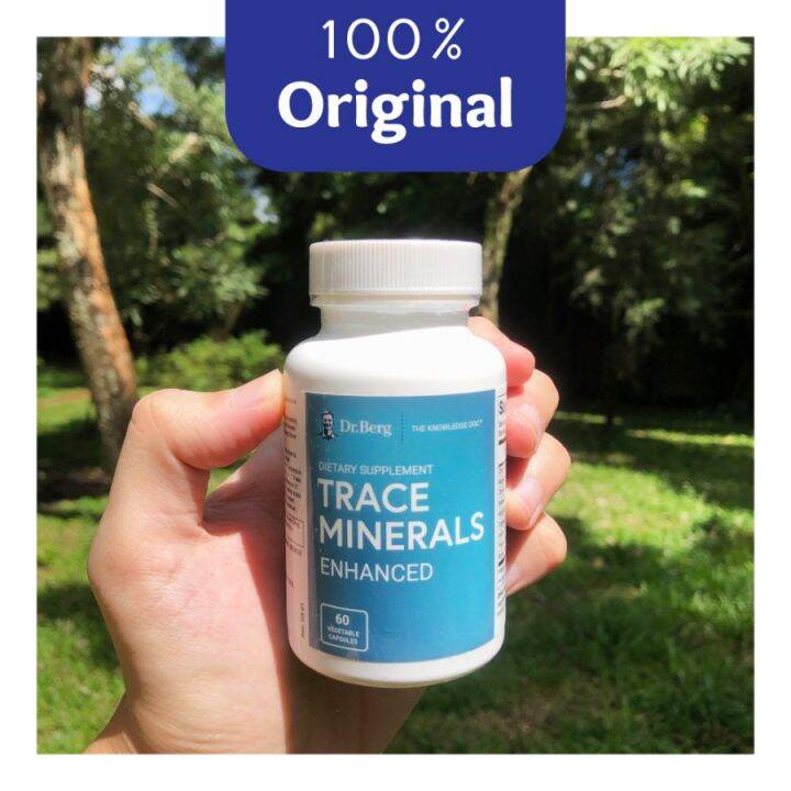 (PASTI ASLI) Dr Berg Trace Minerals Enhanced 60 Capsules Complete