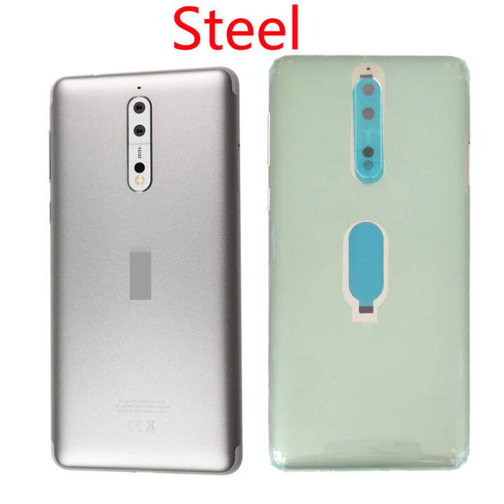 shyueda-100-orig-new-lens-5-3-for-nokia-8-ta-1004-ta-1012-ta-1052-rear-back-door-housing-battery-door-cover