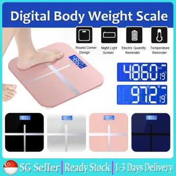 Weighing Scale Digital Weight Scale, Bathroom Body Scale, Smart Electronic  Scales, LCD Display, Body Weighing, 180Kg, Pink