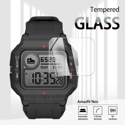 ﺴ❂ 2.5D Tempered Glass Screen Protector For Huami Amazfit Neo Smart Watch 2020 Explosion-proof Anti-Scratch Transparent Film