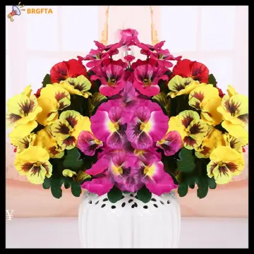 1 Bunch 8 Heads Artificial Silk Butterfly Orchid Artificial Flower