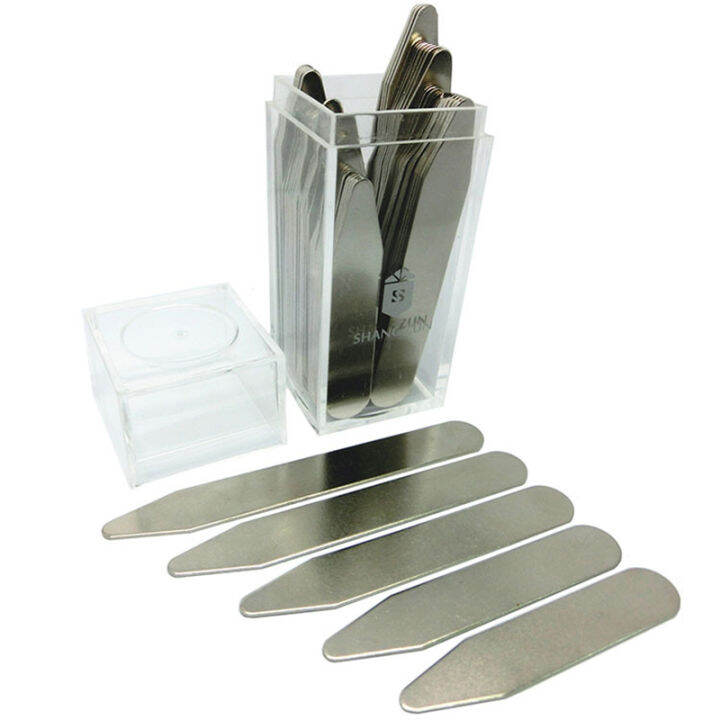 40pcs 5Sizes Collar Stays for BF Business Men Shirt Bone Stiffener